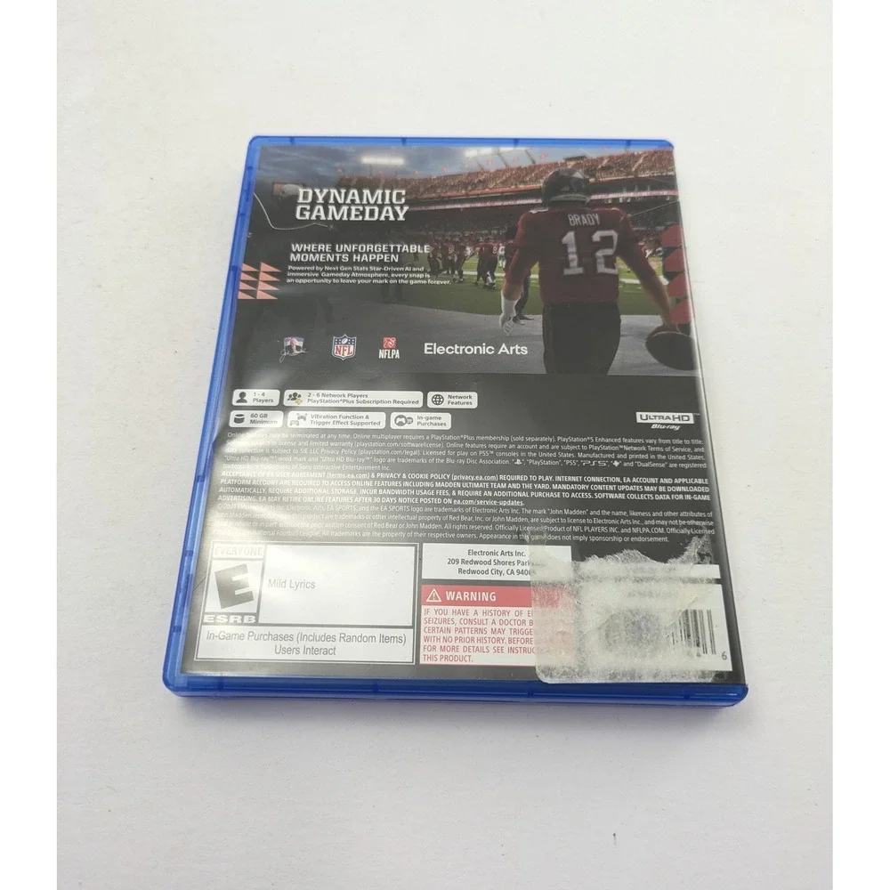 EA Madden NFL 22 Sony PlayStation 5 PS5 Video Game Disc And Original Case